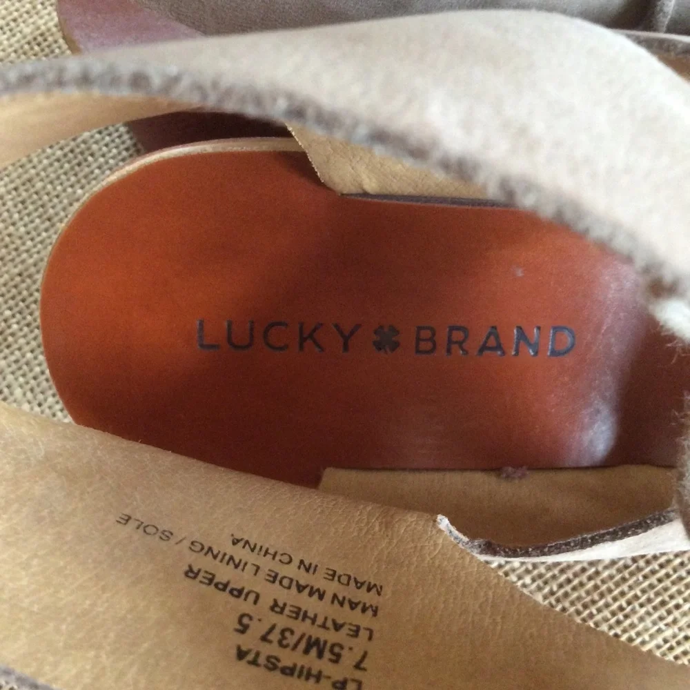 Lucky Brand LP-Hipsta Gladiator Sandals, Sz 7.5